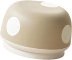 HouseVibe Mushroom Footstool 12 Inch Diameter | PP Material Shoe Changing Stool Ottoman for Entryway, Nursery, Bedside