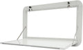 Fold Down Wall Mount Desk, Maximum Load 55.11lb, Aluminum Alloy Folding Wall Table, Lockable External Desk Kit for RV, Caravan, Caravans, Truck Campers, White