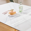 Clear Table Cover Protector 24 x 48 Inch, 1.5mm Thick Plastic Desk Protector Mat, Rectangular Waterproof PVC Placemats, Transparent Mat for Desktop, Dining Room Table, Office Writing Desk