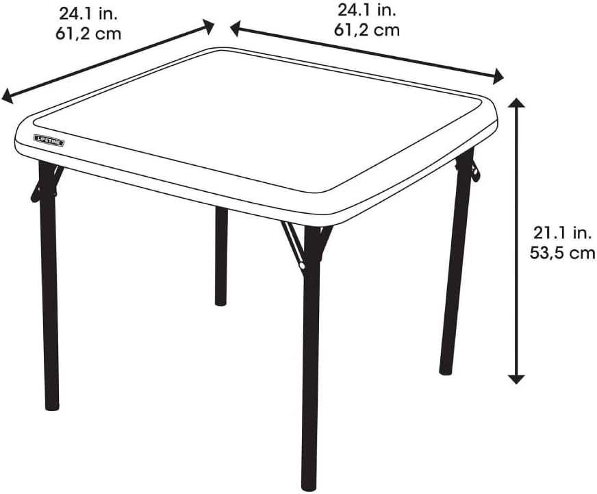 LIFETIME 80425 Kids Folding Table, Almond, 24"