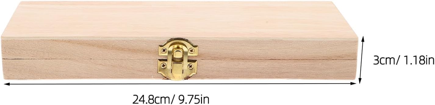 Garneck Hydrometer Storage Box Wooden Case with Foam Insert for Fragile Glass Protection Alcoholmeter Spirit Hydrometer Holder Small Wooden Carrying Case for Homebrew Wine Beer Testing