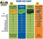 C&N Footlockers - Large Undergrad Storage Trunk - Made in the USA - Only STEEL Footlocker on Amazon - Durable Chest with Lid Stay - 32 x 18 x 16.5 Inches (Dark Green)