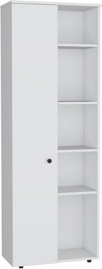 Pantry Storage Cabinet with Five Interior and Exterior Shelves, Kitchen Sideboard Cupboard Furniture,for Kitchen Home