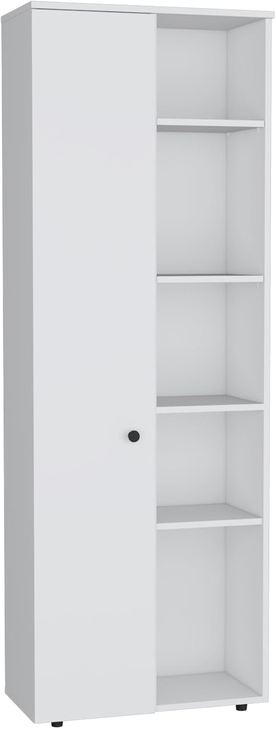 Pantry Storage Cabinet with Five Interior and Exterior Shelves, Kitchen Sideboard Cupboard Furniture,for Kitchen Home