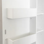 Tall Kitchen Pantry Cabinet with 6 Shelves & 6 Side Racks, 70.87" Storage Cabinet, Freestanding Cupboard for Kitchen, Dining Room, Bathroom, Adjustable Shelving, Modern Design