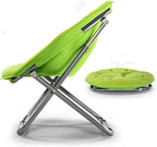 Moon Chair Sun Lounger Lazy Rarecliner Folding Round Sofa Backrest