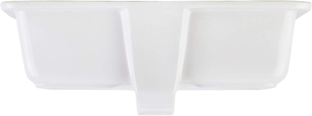 Signature Hardware 447966 Destin 20" Vitreous China Undermount Bathroom Sink - Glazed Underside
