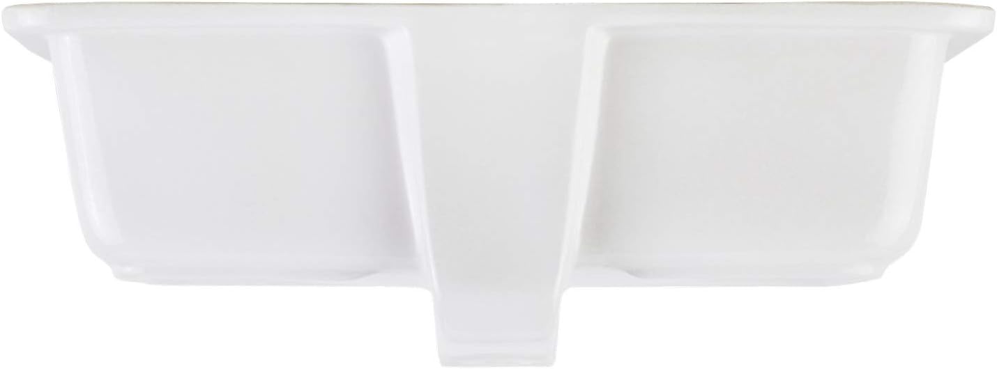 Signature Hardware 447966 Destin 20" Vitreous China Undermount Bathroom Sink - Glazed Underside
