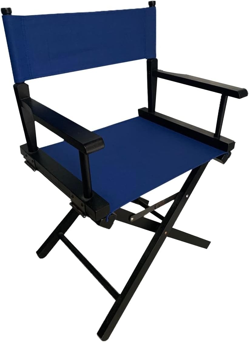 TBACW 1 Set (3pcs) 18''L X 15''W Directors Chair Canvas Replacement Director Chair Replacement Canvas with Round Fiberglass Stick for Directors Chairs Director Chair Covers Replacement Canva (Blue)