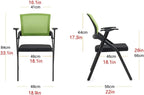 Folding Chair with High Resilience Sponge Backrest Extra Wide Ergonomic Bionic Curved Back Streamlined(C)