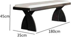 Modern Retro Wooden Long Bench at The Foot of The Bed in The Bedroom Dressing Room or Home for Changing Shoes Entryway(XL)