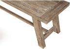 Alpine Furniture Newberry Acacia Bench, Weathered Natural