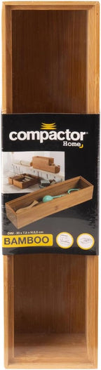 Compactor RAN6963 Bamboo Storage Box 30 x 7.5 x Height 6.5 cm Osaka Series Brown