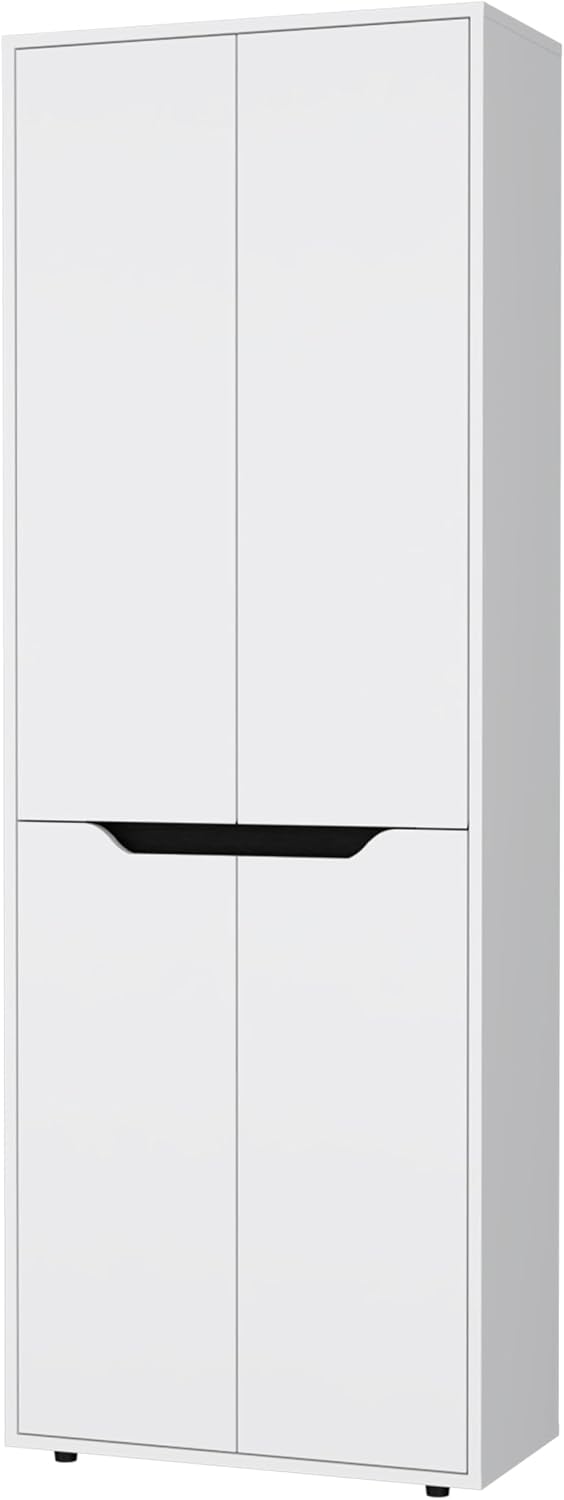 White 5 Shelf Kitchen Pantry