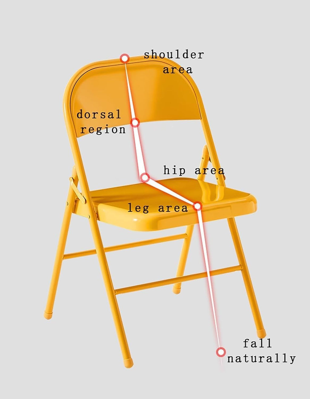 Portable Stackable Folding Chairs with Backrest Commercial Seating for Events Offices Weddings and Parties