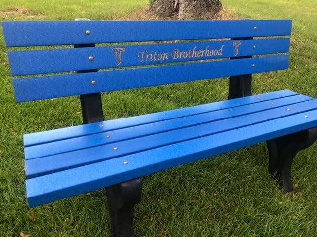 Buddy Bench with Recycled Plastic Frames (Any Color)