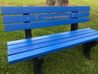Buddy Bench with Recycled Plastic Frames (Any Color)