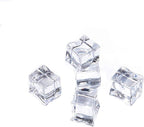 50 Pcs 20mm Clear Fake Ice Acrylic Decorative Ice Cubes Display for Home Decoration Wedding Centerpiece Vase Fillers,Photography Props&Kitchen Decoration