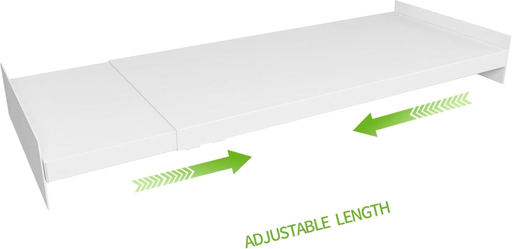Expandable Closet Shelf Organizer, Adjustable Shelves Organizer, Storage Shelving Rack DIY Divider RV Separator for Cabinet Pantry Wardrobe Cupboard Kitchen, Small 1 Pack