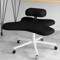 Ergonomic Kneeling Chair, with Caster Support Legs - Height Adjustable Stool for Posture Improvement, Ideal for Home Office Use,Black
