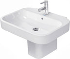 Duravit 2316650000 Happy D.2 25-5/8" Rectangular Ceramic Wall Mounted Bathroom Sink