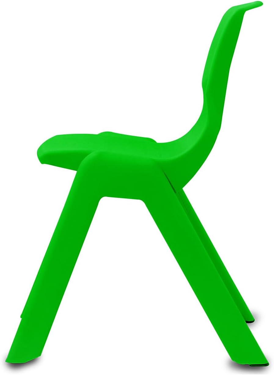Jamara Smiley Children's Chair up to 100 kg Green Stackable Robust Plastic Suitable for Indoor and Outdoor Use, Acacia