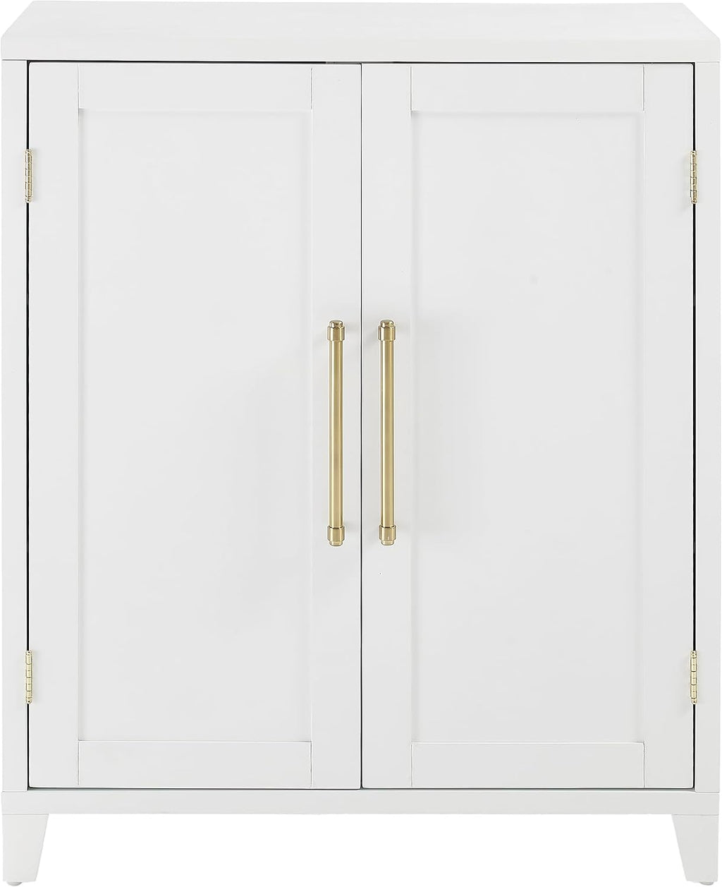 Crosley Furniture Roarke Stackable Kitchen Pantry Storage Cabinet with Doors and Shelves, Accents Cabinets, White