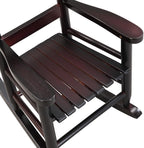 Durable ESP Children's Oak Rocking Chair, Indoor Outdoor Dual Use Toddler Rocker, Sturdy Safe Smooth Curved Design, Weather Resistant for Bedroom, Garden, Patio, Backyard and Balcony
