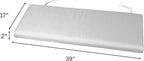 39" x 17" x 2" Sunbrella Bench Cushion (Sunbrella Elements Cast Mist)