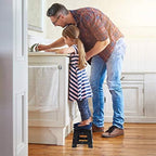 ACSTEP Folding Step Stool 9 Inch, Sturdy Collapsible Kitchen Step Stool Foldable for Kids, Toddlers & Adults, Non Slip Lightweight Foot Stools with Handle, Holds 300 lbs Ideal for Bathroom Bedroom