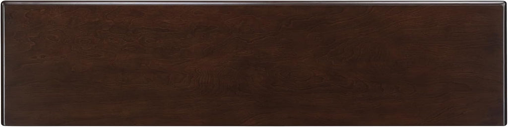 Knocbel Console Table with 6 Storage Drawers and Bottom Shelf, Vintage Sofa Table with Solid Wood Frame and Legs for Entryway Living Room, 54" W x 13.5" D x 32" H, Espresso