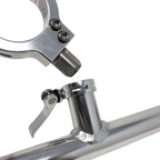 Monster Tower Water Ski Rack for Boats - Quick Release Retractable Mount, Polished, Anodized Aluminum, Fits 1 1/4" Thick Skis