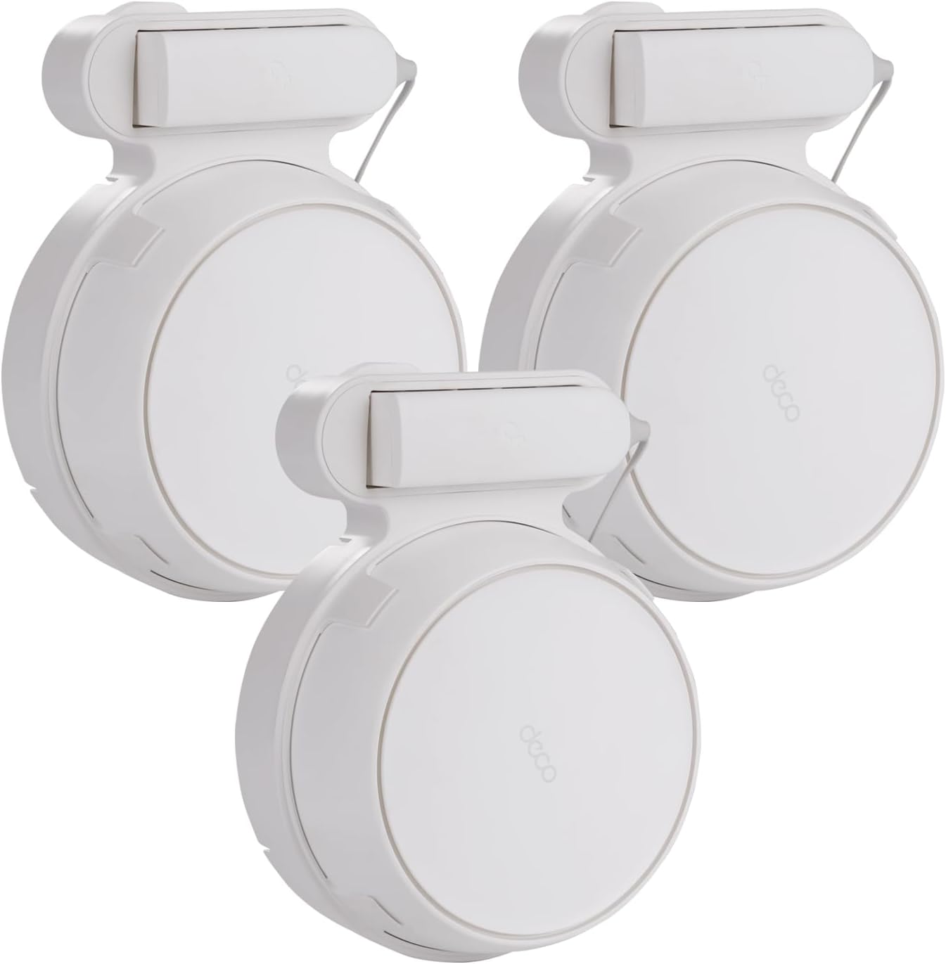 Wall Mount Bracket fo Deco WiFi 7, Router Wall Holder for TP-Link BE23/BE25/BE3600/BE5000, Cord Management and Space Saving.Easy Installation to TP-Link WiFi 7 System(3Pack)