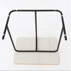 Vintage Wall-Mounted Shelf, Side Table, Living Room, Hallway, Kitchen, Wooden and Metal (Gold) Small Storage Table