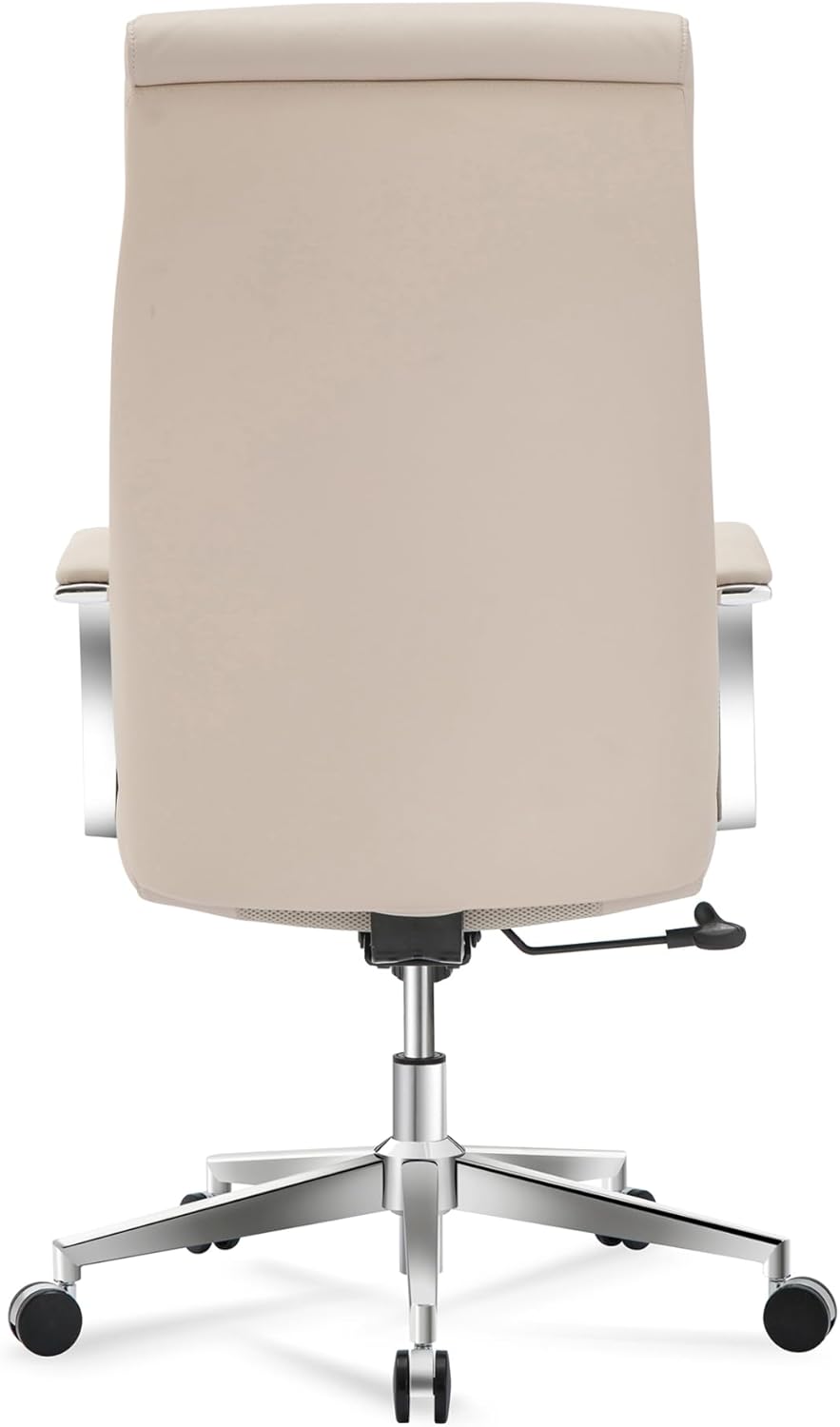 Realspace® Modern Comfort Modee Vegan Leather High-Back Executive Office Chair, Sand/Chrome, BIFMA Compliant