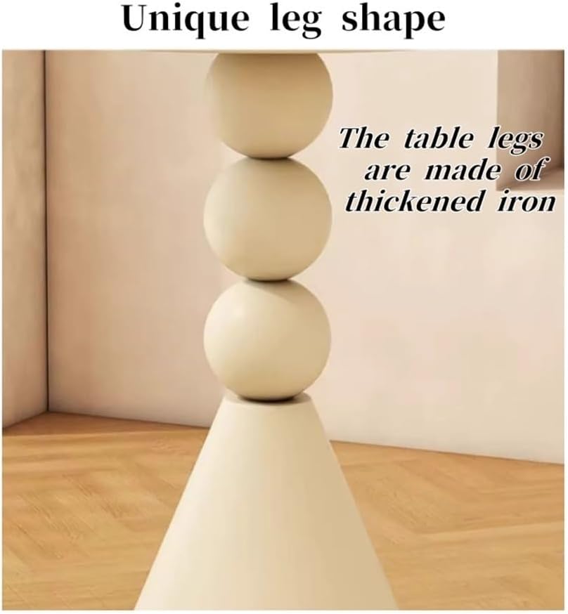 Modern Simple Side Tables, Small Apartment Creative Coffee Table, Iron Design Round End Tables, Suitable for Balcony Living Room, Bedroom Night Stand