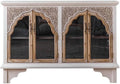 Entryway Cabinet Retro Old Carved Glass Door Dining Sideboard Living Room Porch Cabinet Home Simple Storage Cabinet Sideboard Storage Cabinet