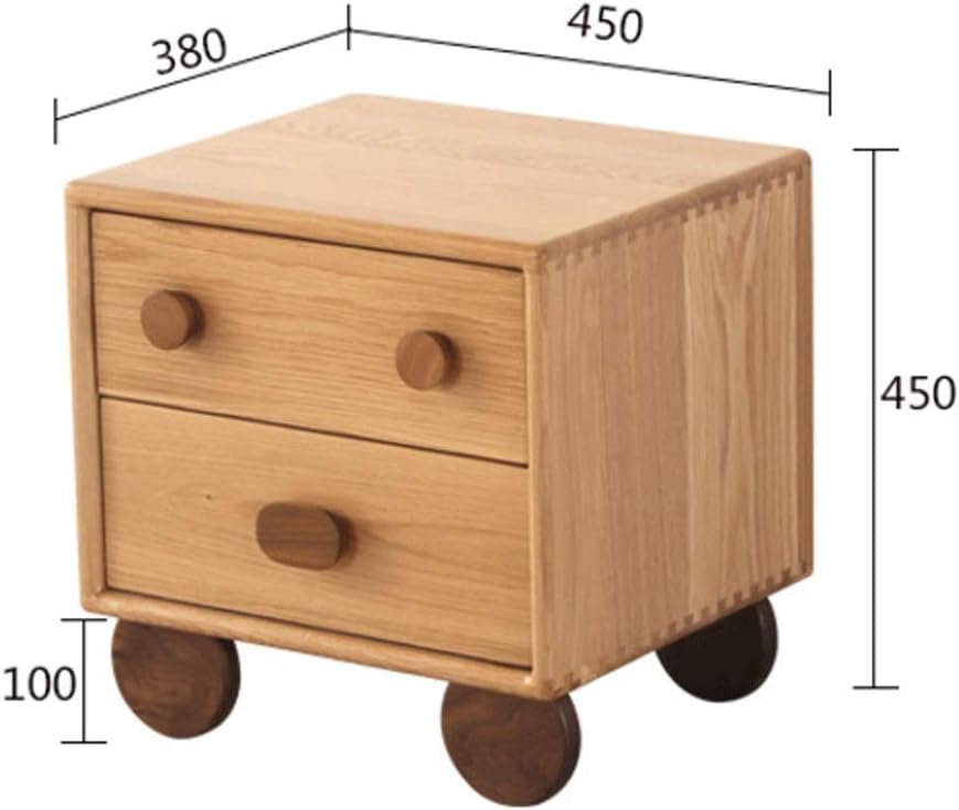 Bedside Tables Nordic Solid Wood Children's Bedside Table Cartoon Shelf Boy and Girl Bedside Cabinet Simple Bedroom Storage Cabinet Coffee Table