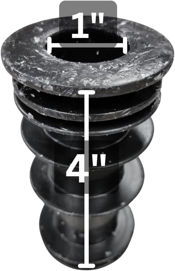 Cramco Replacement 2-3/8" (2.375") Plastic Insert Bushing for Caster Dining Chairs (Set of 2)