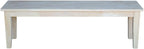 International Concepts Shaker Style Bench Unfinished