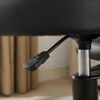 Saiveina Meditation Chair Plus, Cross Legged Chair with Wheels, ADHD Chair, Criss Cross Desk Chair with Lumbar Support and Adjustable Stool, Flexible Design for Fidgety Sitters, Black PU