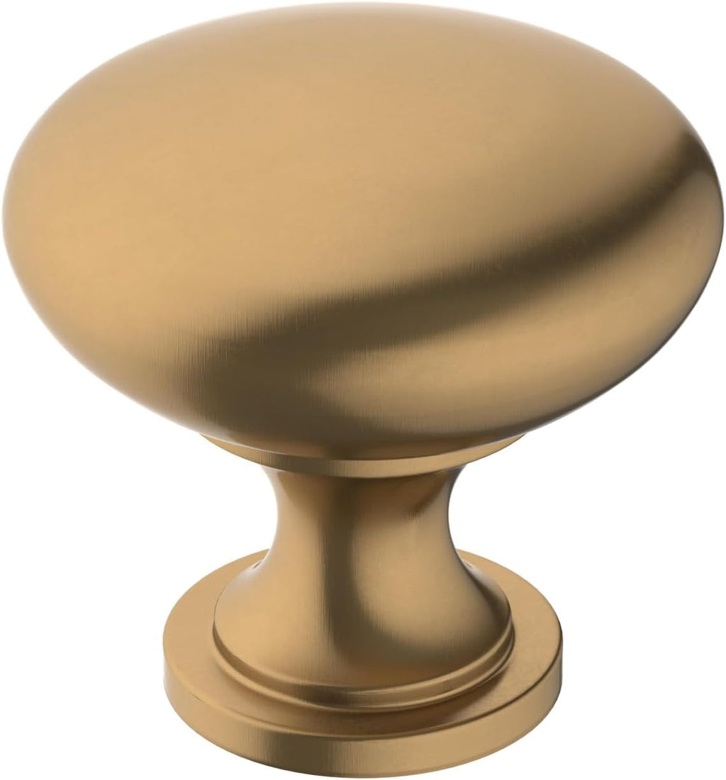 Amerock Edona 1-1/4 inch (32mm) Diameter Champagne Bronze Cabinet Knob - 10 Pack