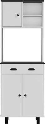 Pantry Sideboard Kitchen Cupboard with 2 Cabinets, 2 Open Shelves and Drawer, for Dining Room,for Kitchen Home