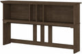 Bush Home Salinas 60W Hutch for L Shaped Desk in Ash Brown