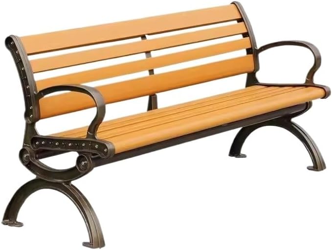 Patio Benches for Outdoors Park Chair Outdoor Bench Double Stool Backrest Community Leisure Garden Benches for Outdoors