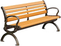 Patio Benches for Outdoors Park Chair Outdoor Bench Double Stool Backrest Community Leisure Garden Benches for Outdoors