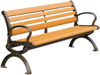 Patio Benches for Outdoors Park Chair Outdoor Bench Double Stool Backrest Community Leisure Garden Benches for Outdoors