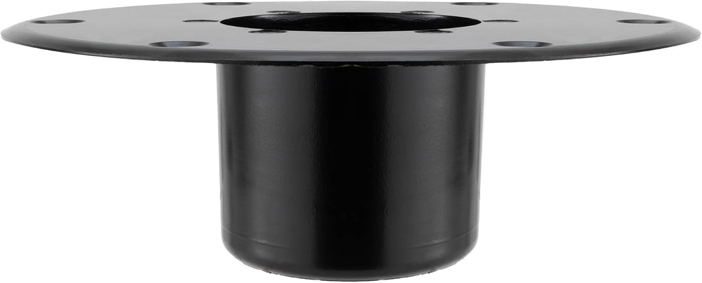 Russell Products MA-1112B Pedestal Table Base, Flush Mount - Black