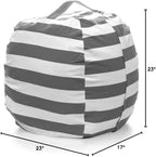 DAOLA Bean Bag Stuffed Animal Storage - Extra Large Size Bean Bag Chair for Kids Organization Animal Toys