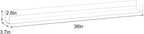 NIUBEE Kids Acrylic Floating Bookshelf 36 Inch,Clear Invisible Wall Bookshelves Ledge Book Shelf,50% Thicker with Screwdriver